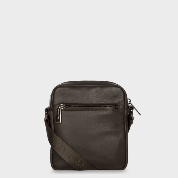 Lancaster - Petite sacoche en cuir...