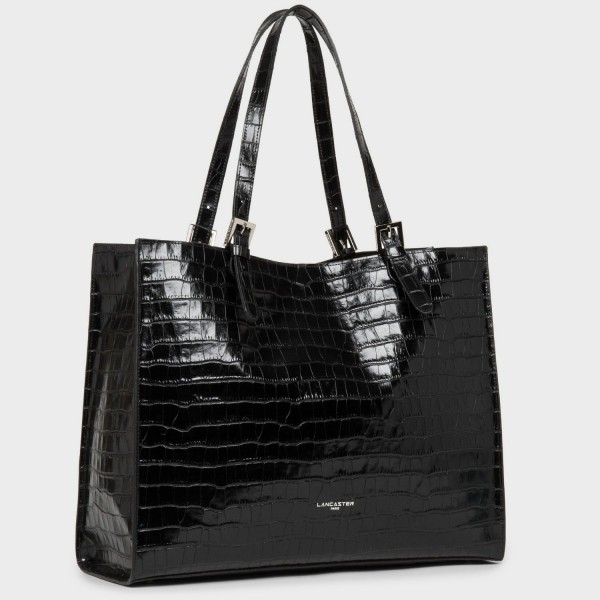 Lancaster - Grand cabas en cuir façon... Lancaster - Grand cabas en cuir façon...