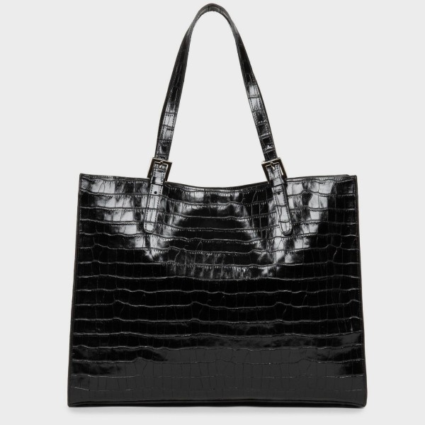 Lancaster - Grand cabas en cuir façon... Lancaster - Grand cabas en cuir façon...