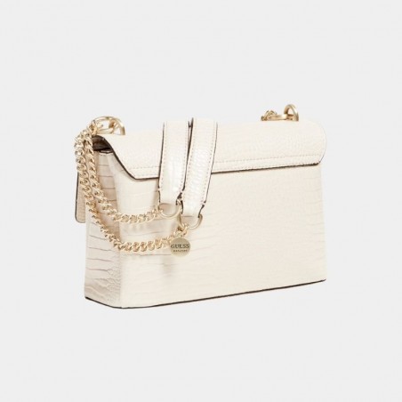 Sac bandoulière Carabel motif croco Guess