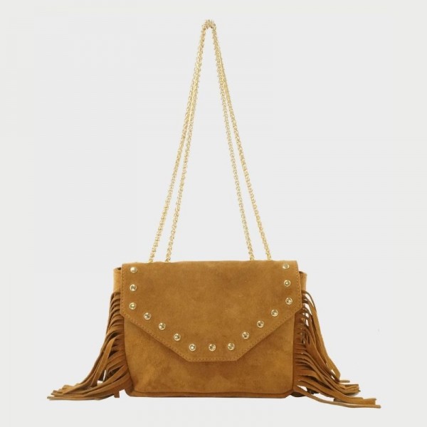 Sac en cuir avec franges Anais Sac en cuir avec franges Anais