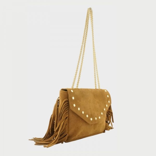 Sac en cuir avec franges Anais Sac en cuir avec franges Anais