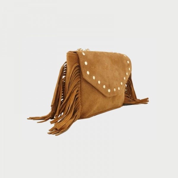 Sac en cuir avec franges Anais Sac en cuir avec franges Anais
