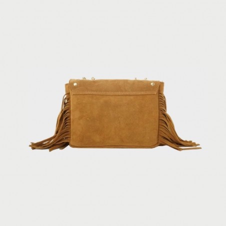 Sac en cuir avec franges Anais