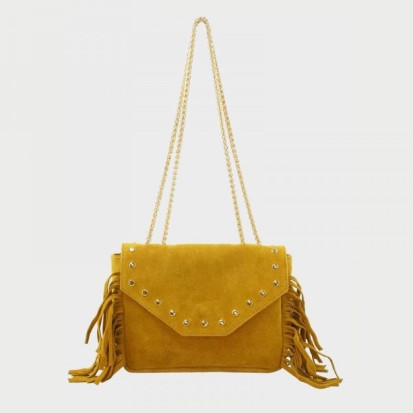 Sac en cuir avec franges Anais Sac en cuir avec franges Anais