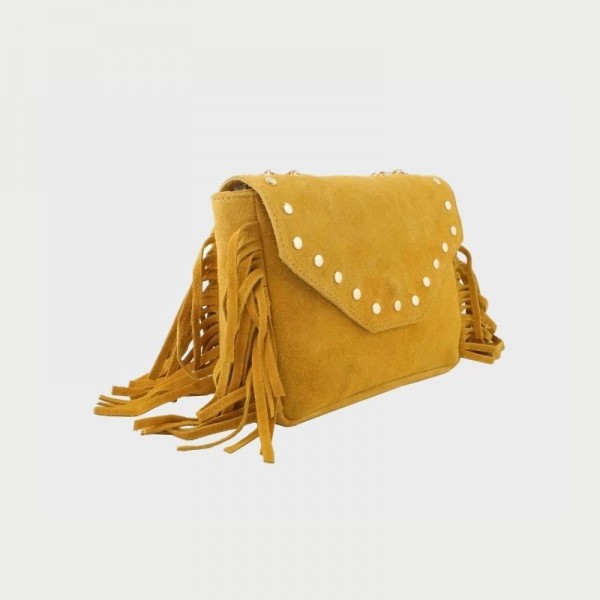 Sac en cuir avec franges Anais Sac en cuir avec franges Anais