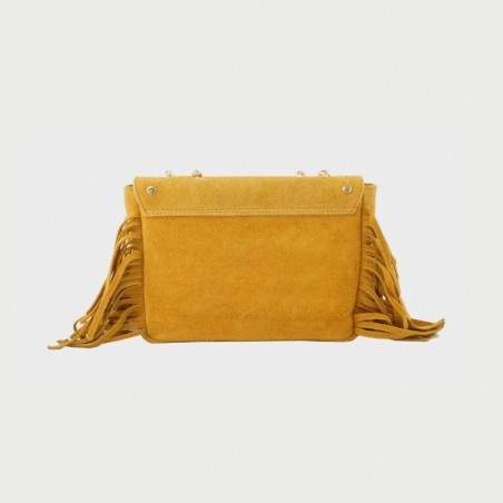 Sac en cuir avec franges Anais