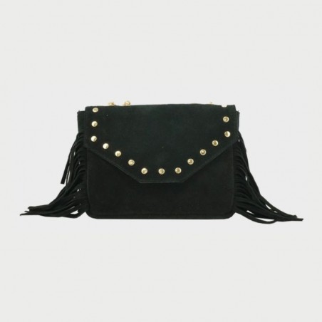 Sac en cuir avec franges Anais