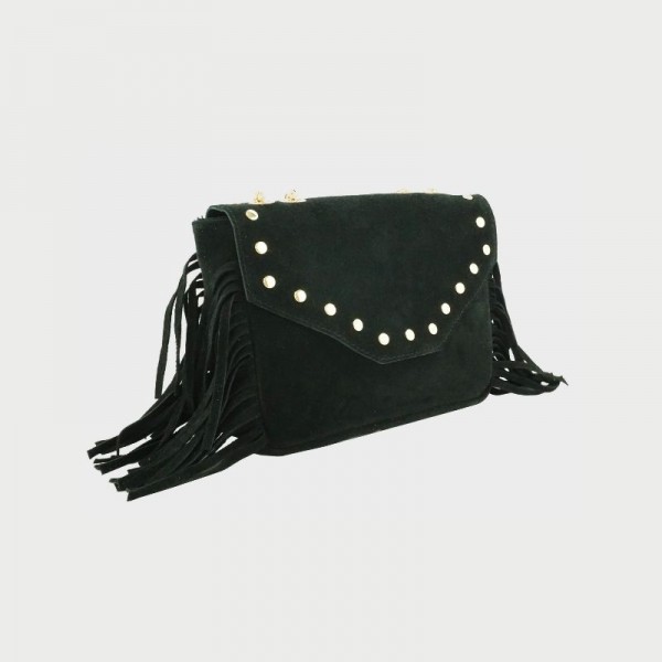 Sac en cuir avec franges Anais Sac en cuir avec franges Anais