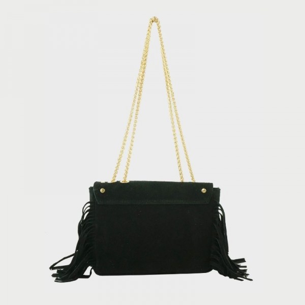Sac en cuir avec franges Anais Sac en cuir avec franges Anais