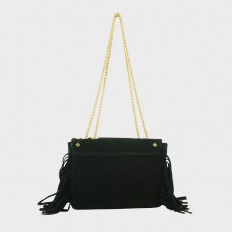 Sac en cuir avec franges Anais