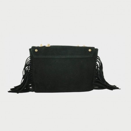 Sac en cuir avec franges Anais