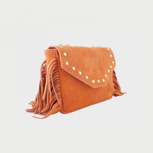 Sac en cuir avec franges Anais Sac en cuir avec franges Anais