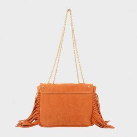 Sac en cuir avec franges Anais