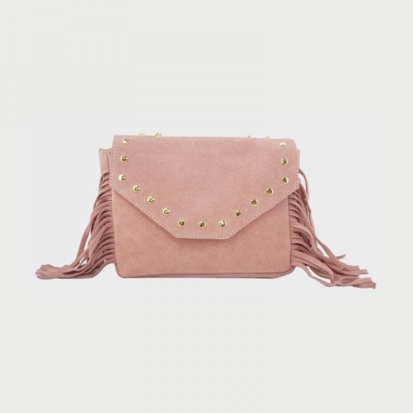 Sac en cuir avec franges Anais