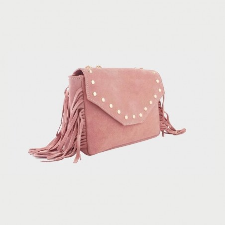 Sac en cuir avec franges Anais