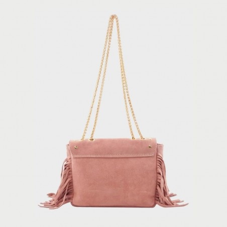 Sac en cuir avec franges Anais