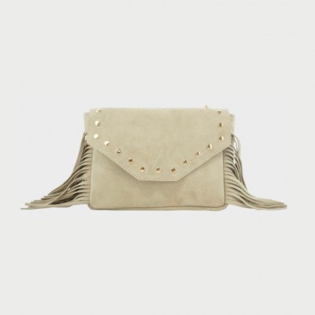 Sac en cuir avec franges Anais