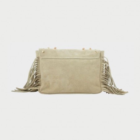 Sac en cuir avec franges Anais