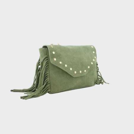 Sac en cuir avec franges Anais