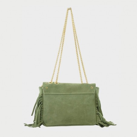 Sac en cuir avec franges Anais