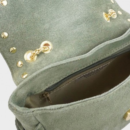 Sac en cuir avec franges Anais