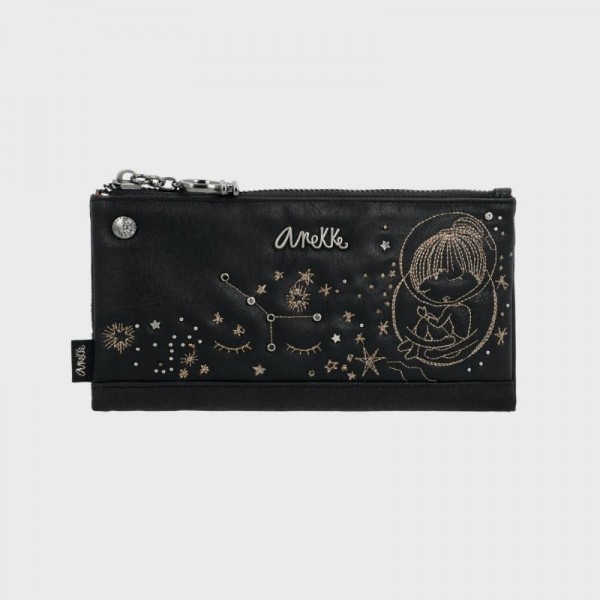 Grand portefeuille avec porte-cartes indépendant Universe Anekke