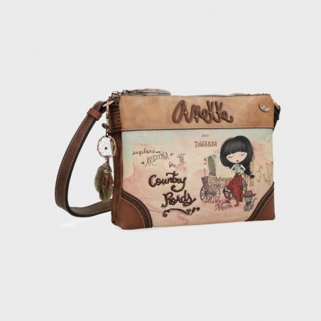 Sac bandoulière à 3 ouvertures Arizona Anekke