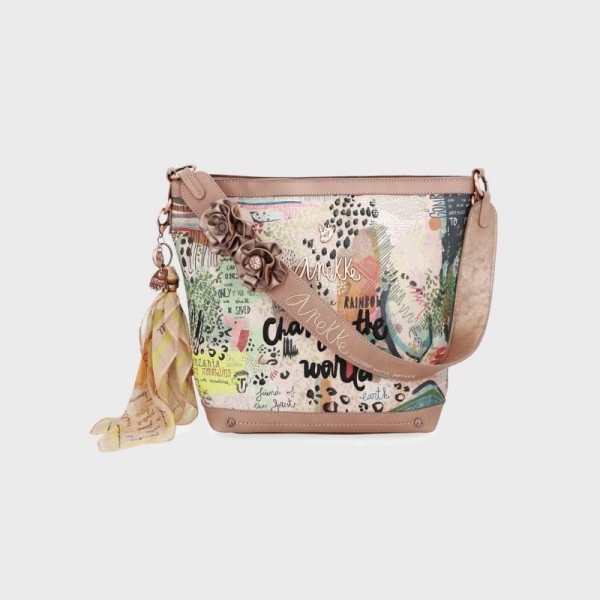 Sac avec bandoulière fleurie Jungle Anekke