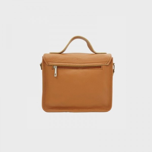 Anais - Cartable en cuir avec poche... Anais - Cartable en cuir avec poche...