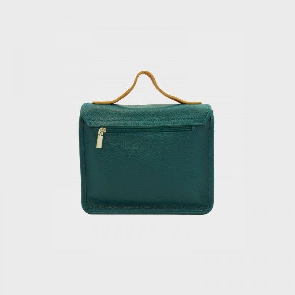 Anais - Cartable en cuir avec poche... Anais - Cartable en cuir avec poche...