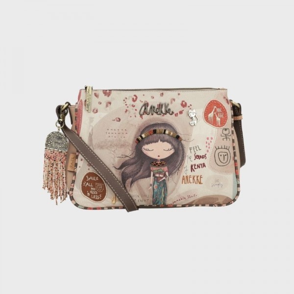 Sac bandoulière broderies Kenya Anekke