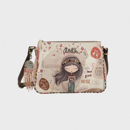 Sac bandoulière broderies Kenya Anekke