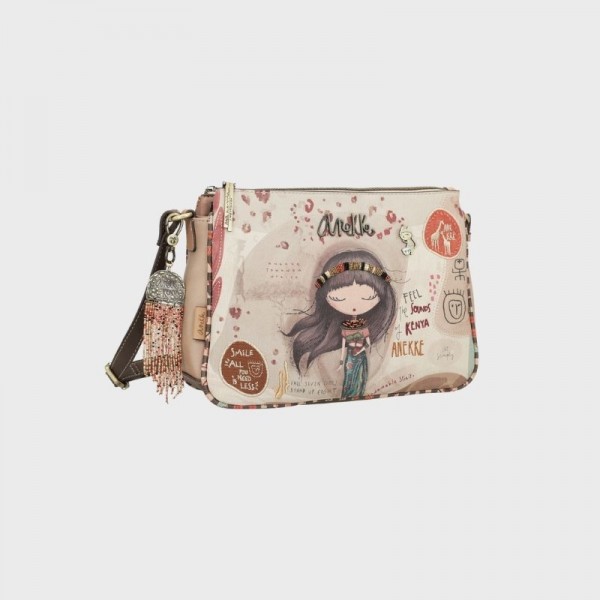 Anekke - Sac bandoulière broderies Kenya