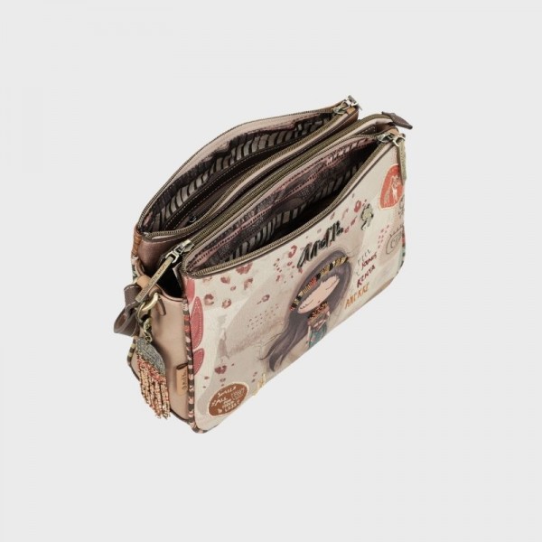 Anekke - Sac bandoulière broderies Kenya
