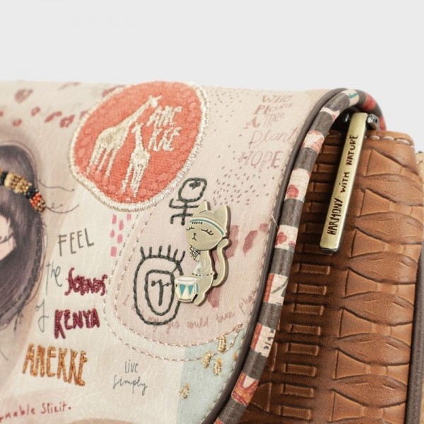 Anekke - Sac bandoulière avec rabat...