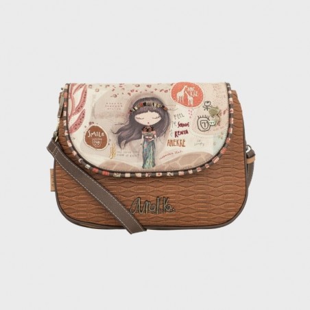 Sac bandoulière avec rabat Kenya Anekke