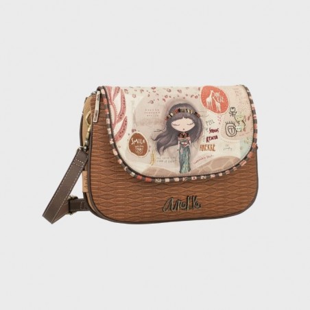 Sac bandoulière avec rabat Kenya Anekke