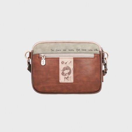 Sac bandoulière Anekke avec zip et rabats Ixchel