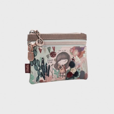 Porte monnaie Anekke avec double zip Ixchel