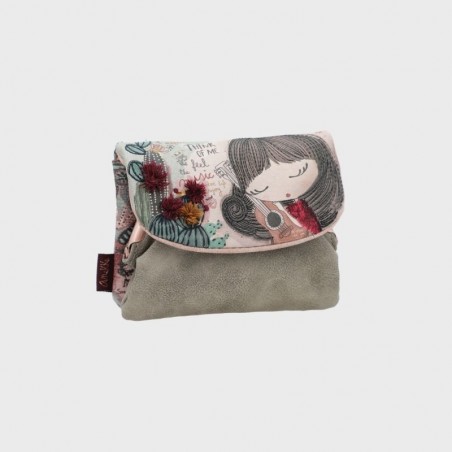 Porte monnaie Anekke avec rabat Ixchel