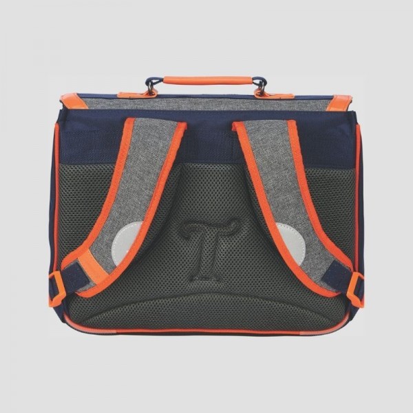 Tann's - Petit cartable chiné Lucas 35 Tann's - Petit cartable chiné Lucas 35