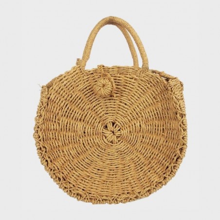 Sac rond en paille