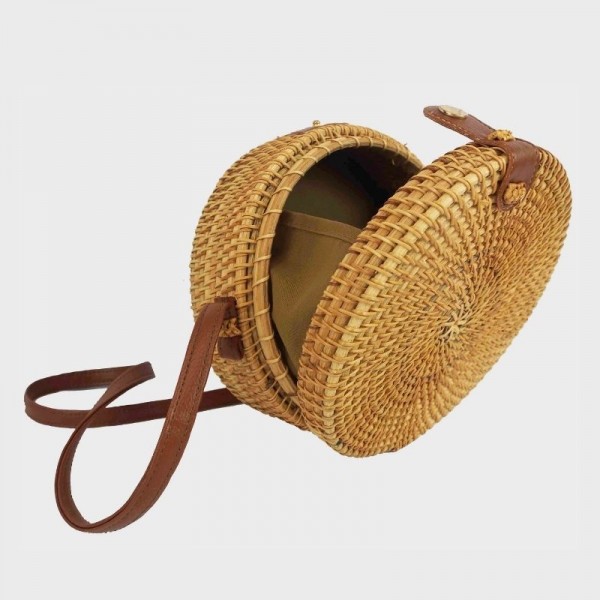 Anais - Sac rond en rotin