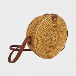Anais - Sac rond en rotin