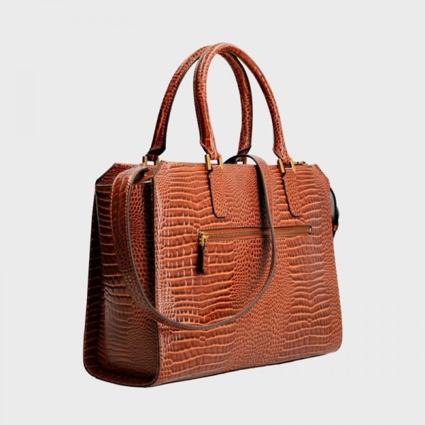 Guess - Sac à main Raffie croco