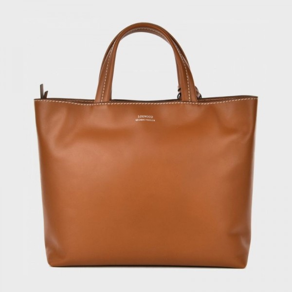Loxwood - Cabas zippé en cuir naturel...