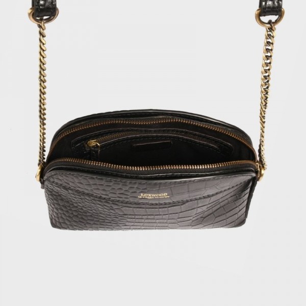 Loxwood - Sac cuir demi-lune croco