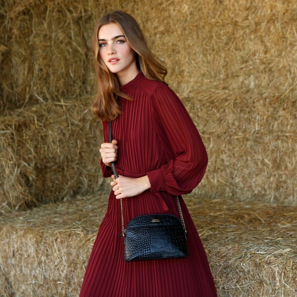 Loxwood - Sac cuir demi-lune croco