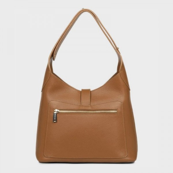 Lancaster - Sac hobo foulonné double... Lancaster - Sac hobo foulonné double...